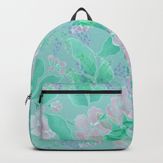 Soft Spring Floral Backpack