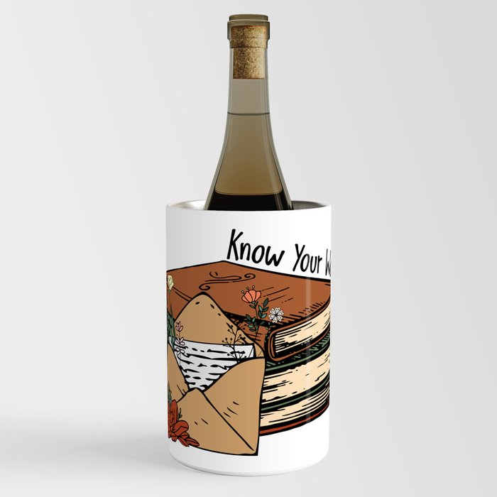 Know Your Worth Inspirational Quote Wine Chiller