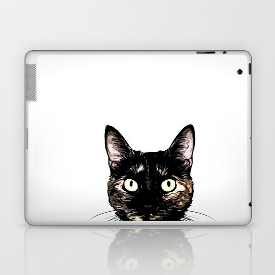 Peeking Cat Laptop & iPad Skin