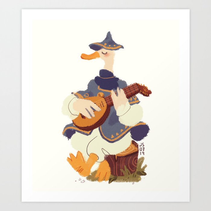 Animal Adventurers Duck Bard Art Print By Jennso Society6 This is oskar bard animal showreel by hobby film on vimeo, the home for high quality videos and the people who love them. animal adventurers duck bard art print by jennso