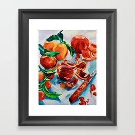Naranjas de Verano Framed Art Print