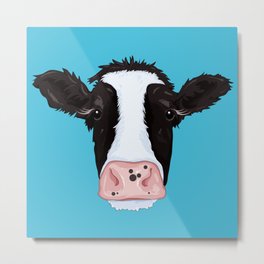 Cow Metal Print | Nature, Animal, Food, Illustration 