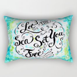 Let the Sea Set You Free by Jan Marvin Rectangular Pillow