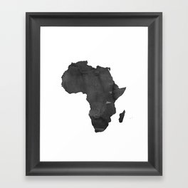 WATERCOLOR AFRICA MAP Africa Map Watercolor Painting Watercolor poster Handmade poster Continent Framed Art Print