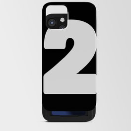 2 (White & Black Number) iPhone Card Case