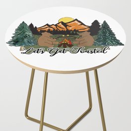 Bears with Marshmellows Graphic Design Side Table