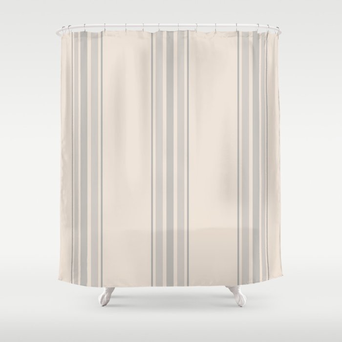 Beige Shower Curtain By Mel Fischer, Black Grey Beige Shower Curtains