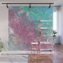 Soulmate - Ocean Orbs Abstract Pastel Pink Wall Mural