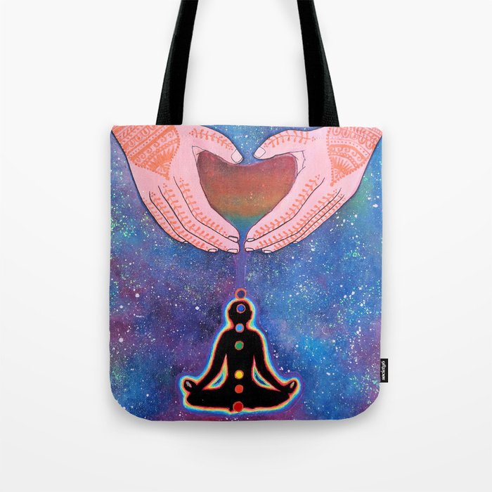 Reiki Universal Chakra Healing Tote Bag