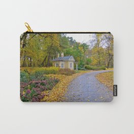 Autumn Wonderland | Nature Photography Carry-All Pouch | Farytale, Park, Autumn, Leaves, Wonderland, Photo, Forest, Lodge, Digital, Cottage 