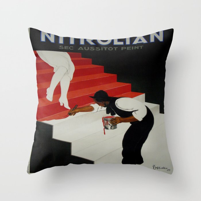 Vintage poster - Nirolilan Throw Pillow