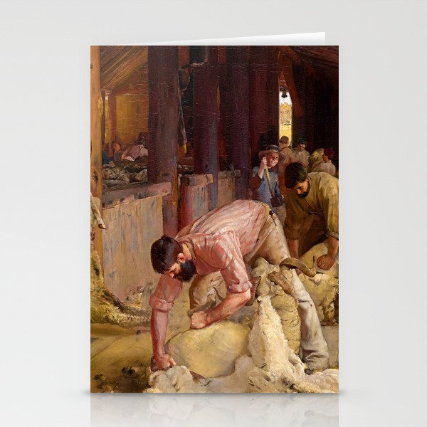 Shearing the Rams, 1890 by Tom Roberts Stationery Cards