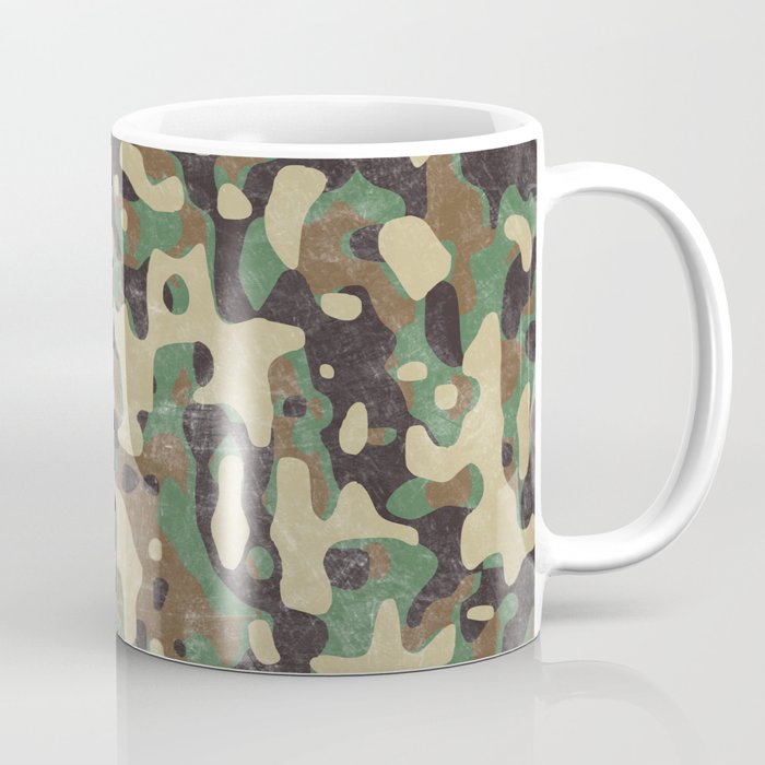 Distressed Army Camo Coffee Mug by ArtZ_onSociety