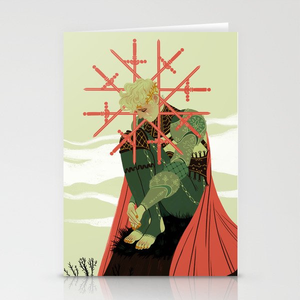 8 of Swords Stationery Cards