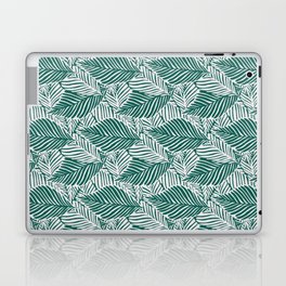 Exotic Boho Patio Plants Teal Laptop Skin