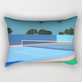 Tennis Court by Hiroshi Nagai Rectangular Pillow
