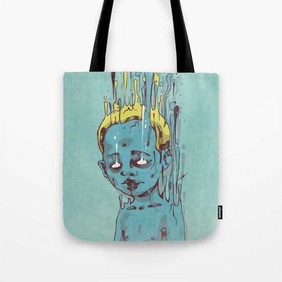 The Blue Boy with Golden Hair Tote Bag