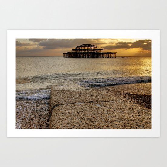 Brighton West Pier Art Print