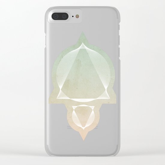 North and South - abstract scene Clear iPhone Case