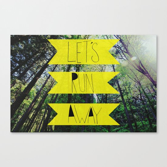 Let's Run Away: Forest Park Canvas Print