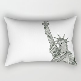 Statue of Liberty Zentangle Rectangular Pillow