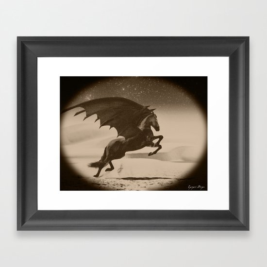 Dark Victorian Portrait Series: A Wonderful Nightmare Framed Art Print