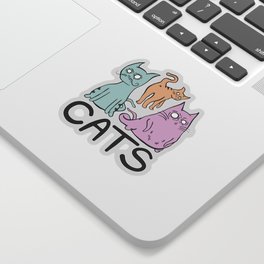 Cutie Cats Sticker