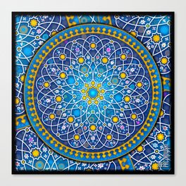 Blue geometry Canvas Print