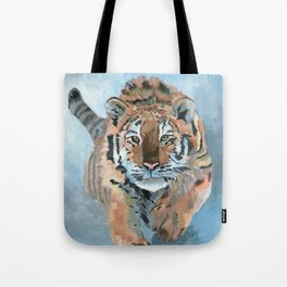 Snow tiger Tote Bag