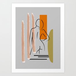 One Line Drawing Art Prints For Any Decor Style Society6