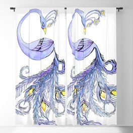 Mayura Yoga Peacock Blackout Curtain