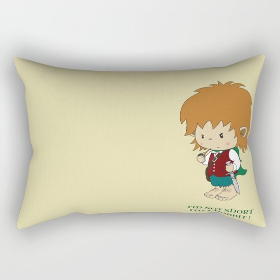 I'm not short, I'm a hobbit Rectangular Pillow