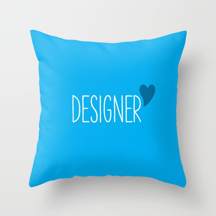 Designer Speak Throw Pillow