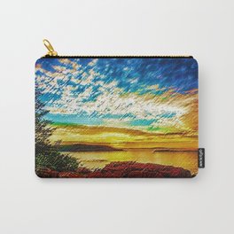 Gold & Blue Sunset, Scituate Reservoir Landscape by Jeanpaul Ferro Carry-All Pouch