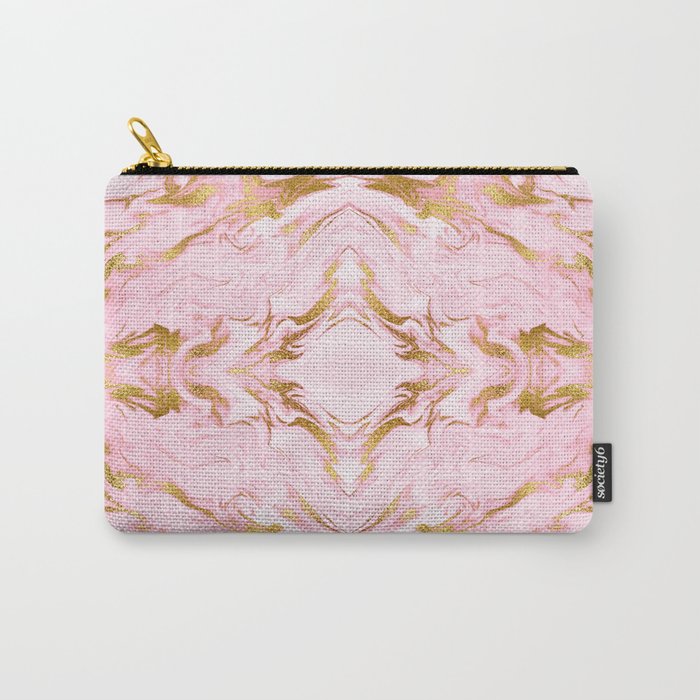 Gold Pink Carry-All Pouch