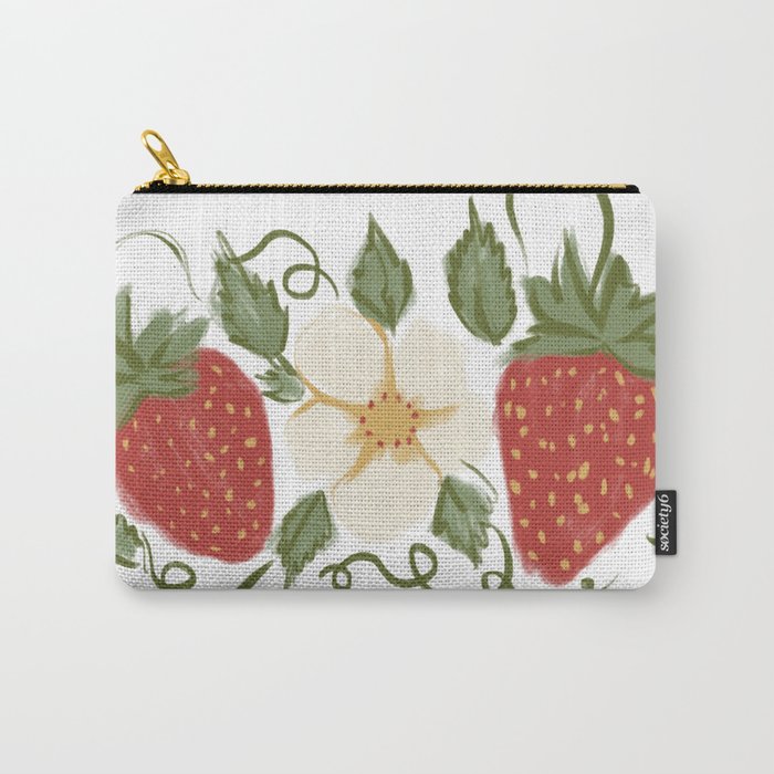 les fraises parisiennes vintage Carry-All Pouch