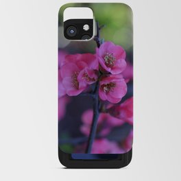 Japanese Quince (Chaenomeles japonica) iPhone Card Case