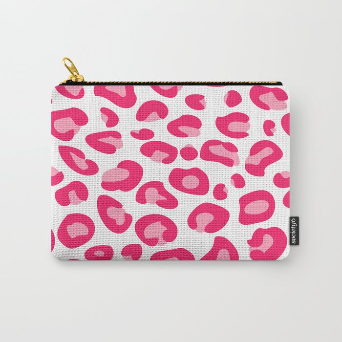 Pink Leopard Print Carry-All Pouch