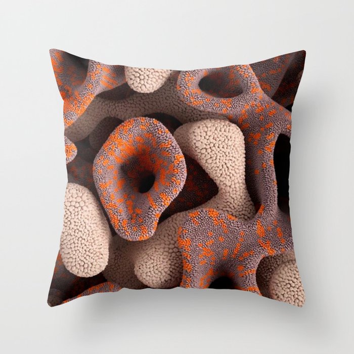 Coral Love Throw Pillow