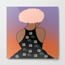 Woman At The Meadow 12 Metal Print