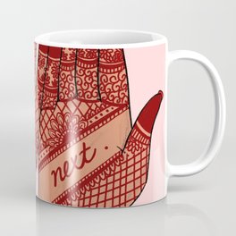 thank u, next Coffee Mug | India, Mendhi, Wedding, Palms, Pattern, Southasian, Red, Hands, Bangladesh, Girl 