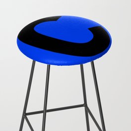 Letter C (Black & Blue) Bar Stool