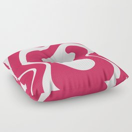 Pink abstract Floor Pillow