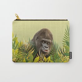 Gorilla in Jungle with Palm leaves Carry-All Pouch