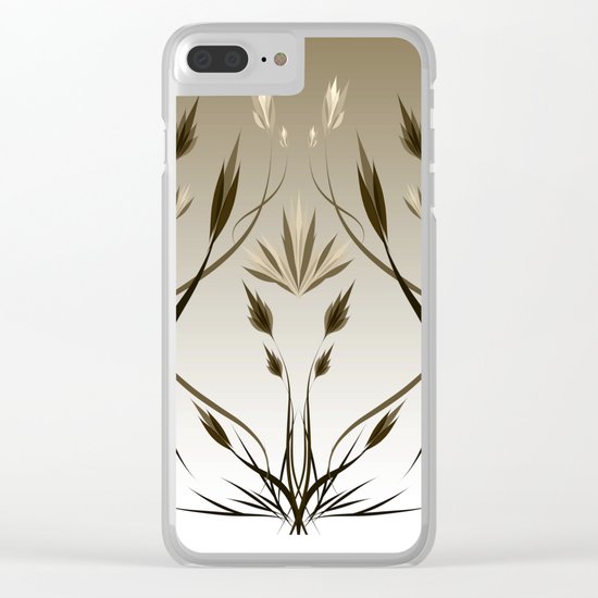 floral emblem 1 Clear iPhone Case