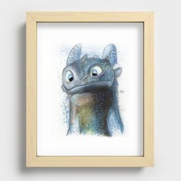 Toothless Recessed Framed Print