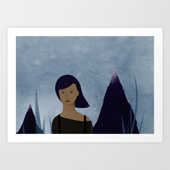 I am a mountain Art Print