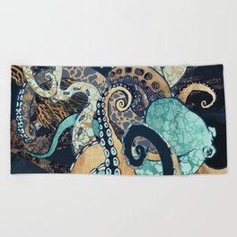 Metallic Octopus II Beach Towel
