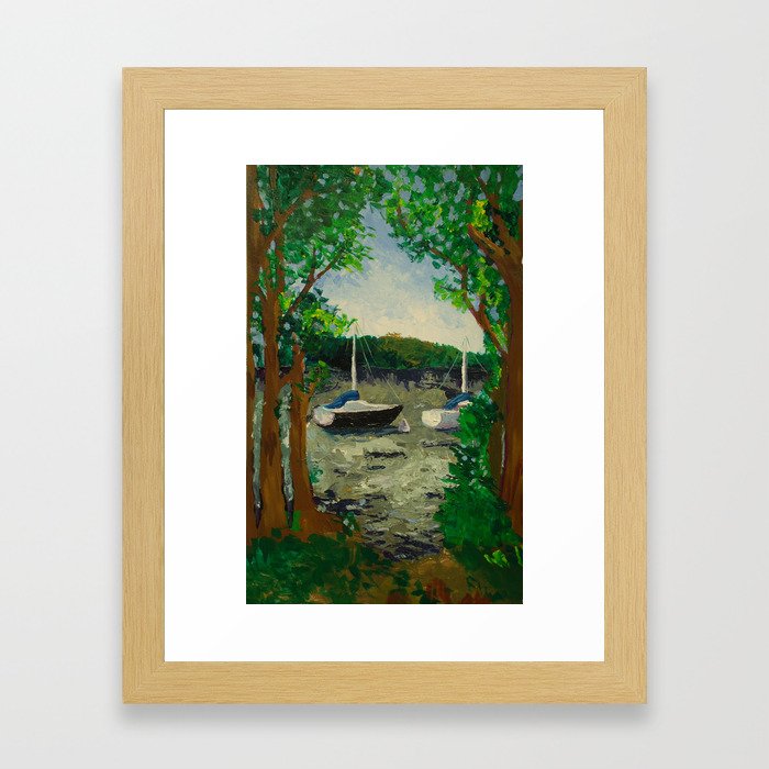Lake Landscape Framed Art Print
