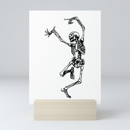 Dancing Skeleton | Day of the Dead | Dia de los Muertos | Skulls and Skeletons | Mini Art Print
